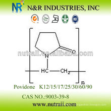 Fournisseur fiable Povidone K12 / K15 / K17 / K25 / K30 / K60 / K90